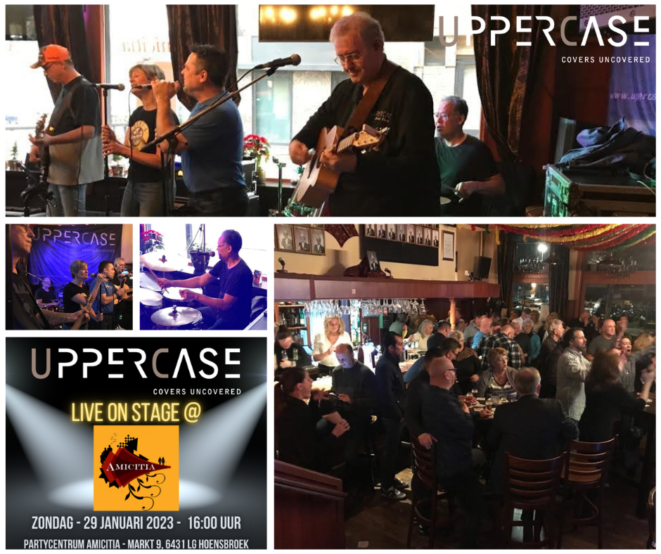 Zondag 29 Januari 2023 - UpperCase Coverband Live On Stage